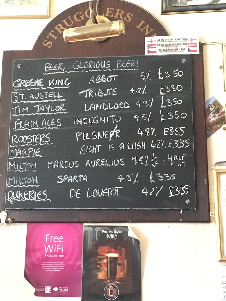 The Strugglers Inn Menu - Image 4